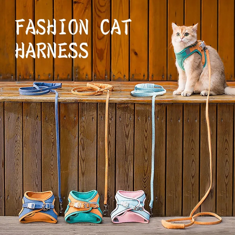 Cat Vest And Leash Set