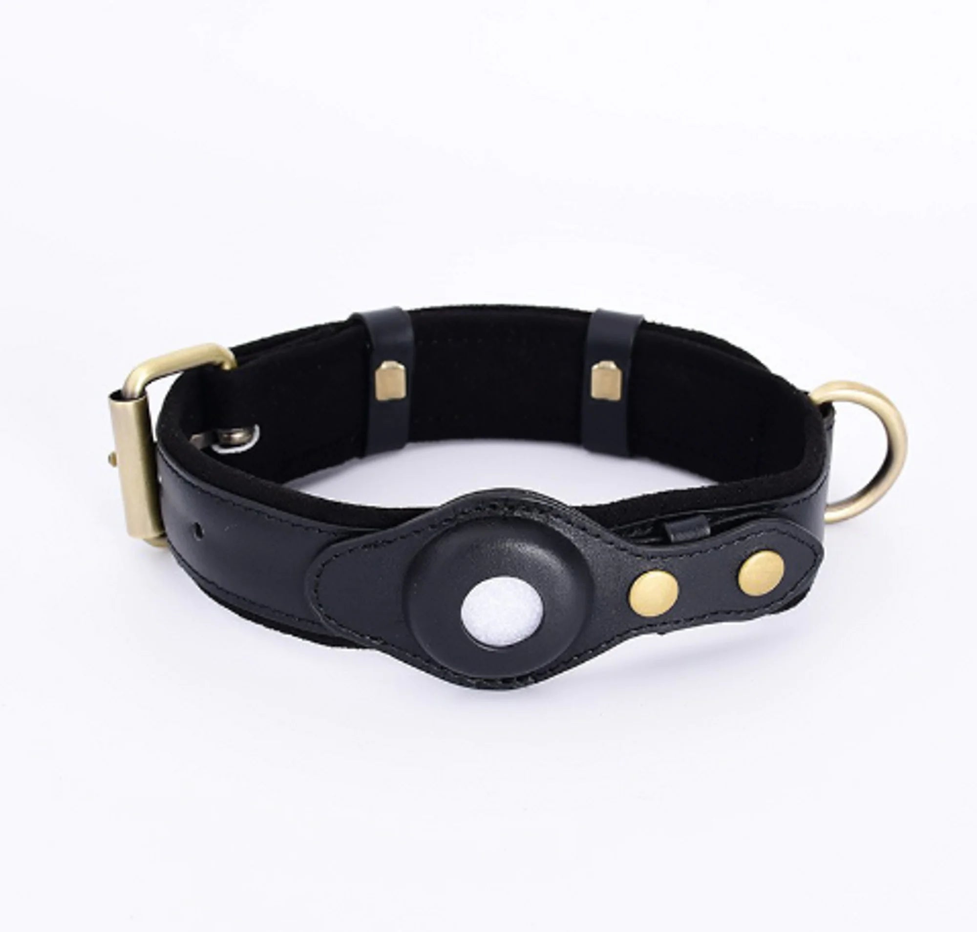 Leather Airtag Dog Collar