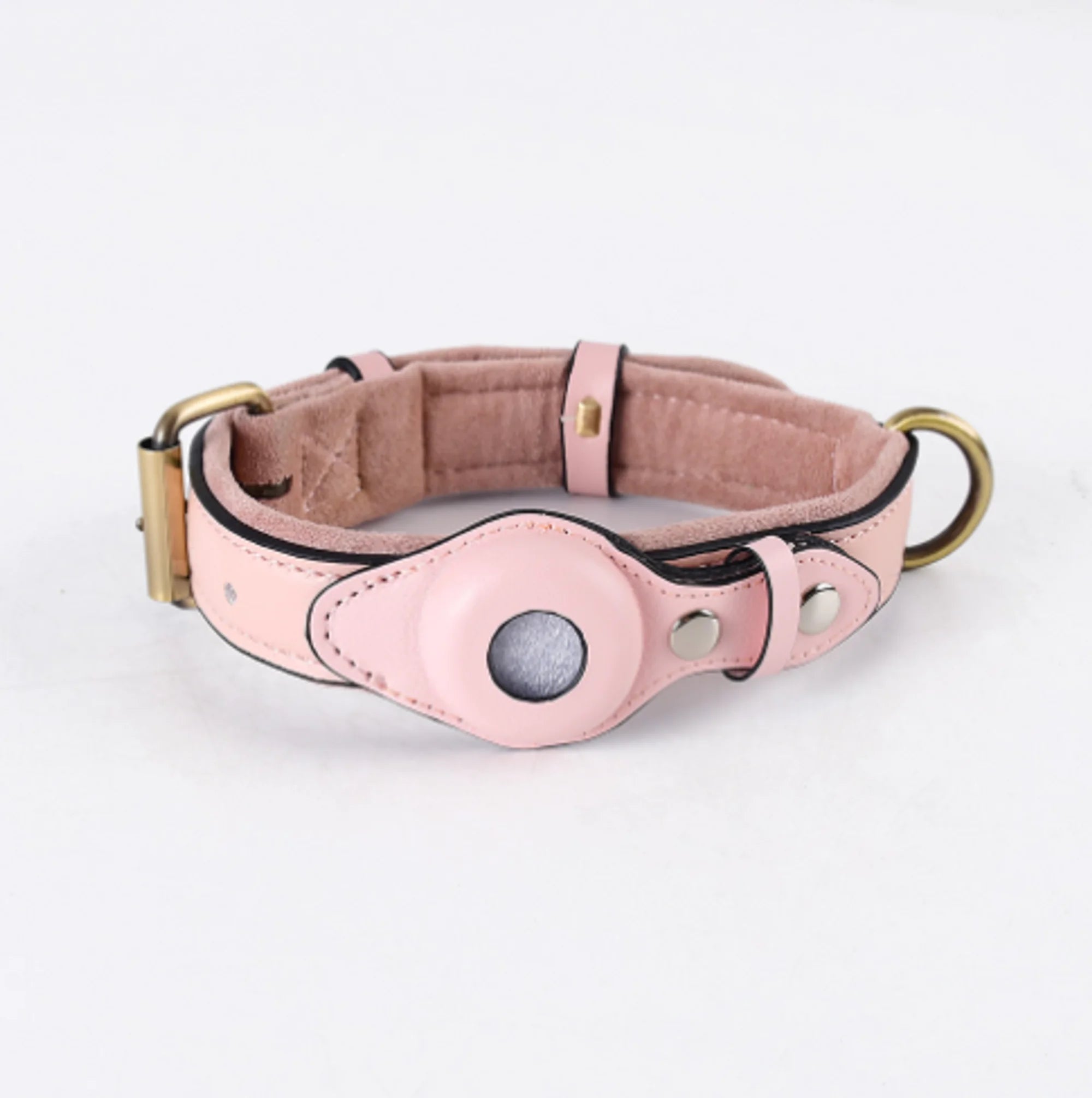 Leather Airtag Dog Collar