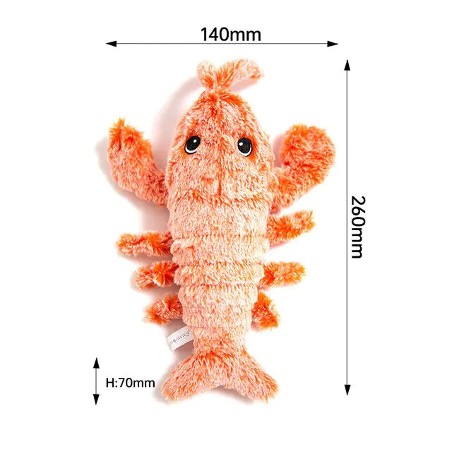 Jumping Shrimp Pet Toy