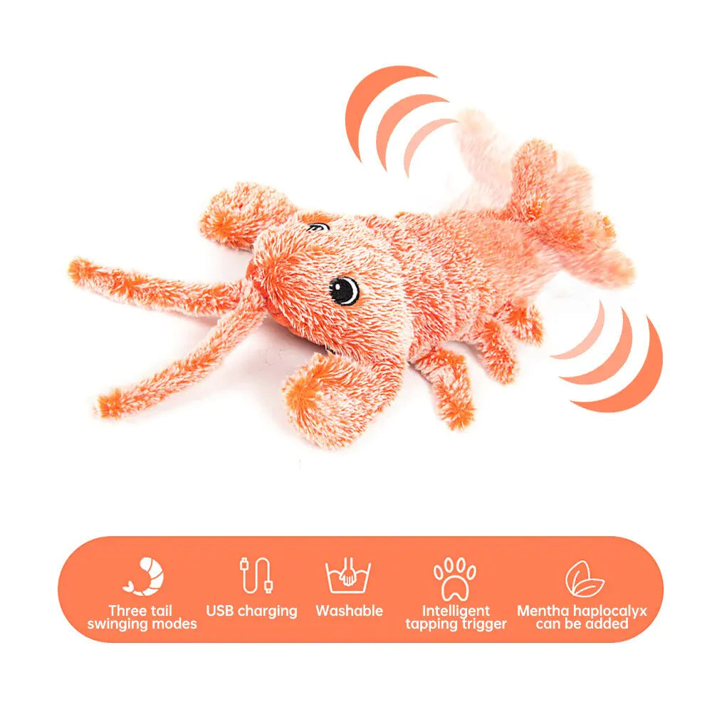 Jumping Shrimp Pet Toy