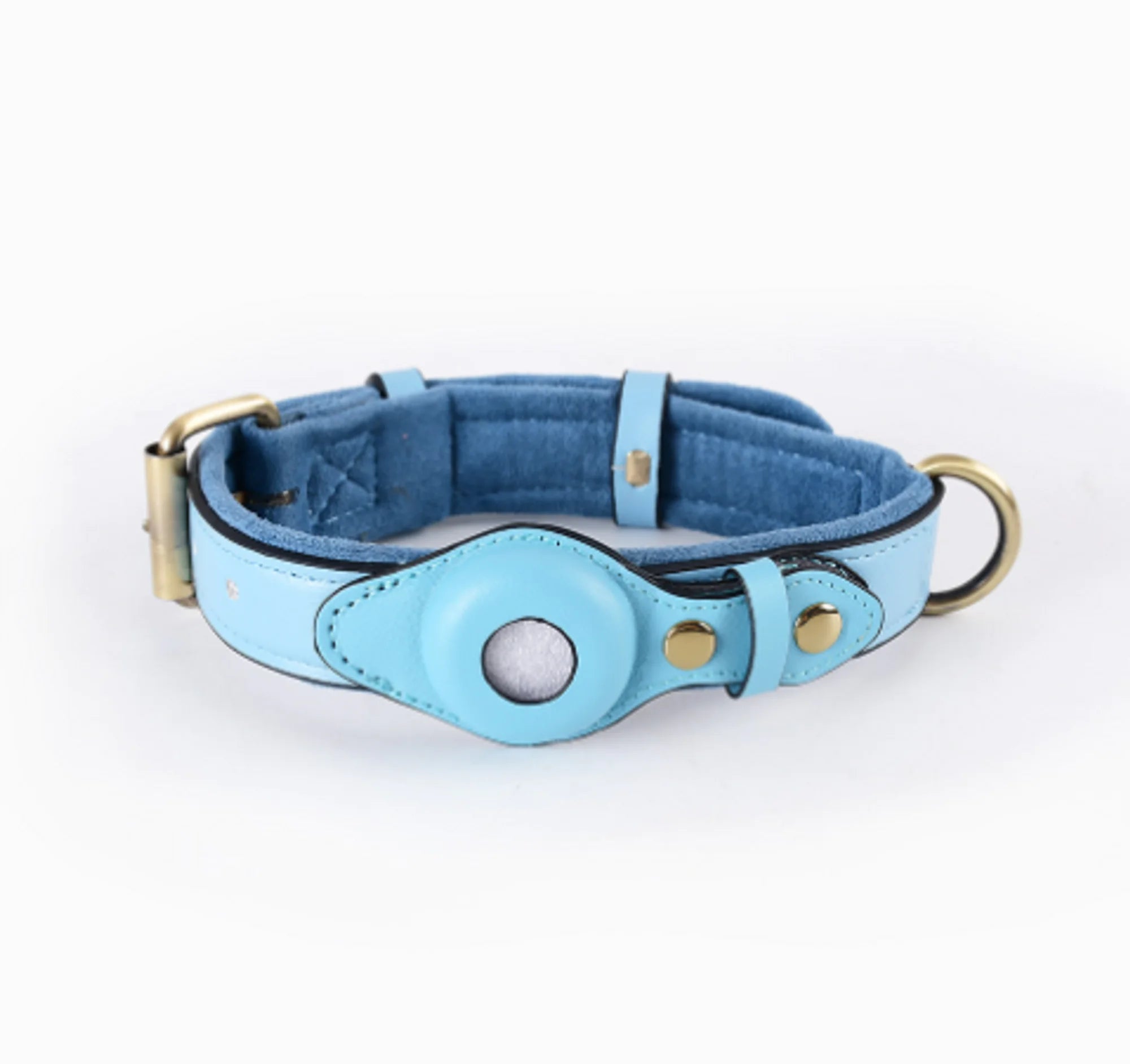 Leather Airtag Dog Collar